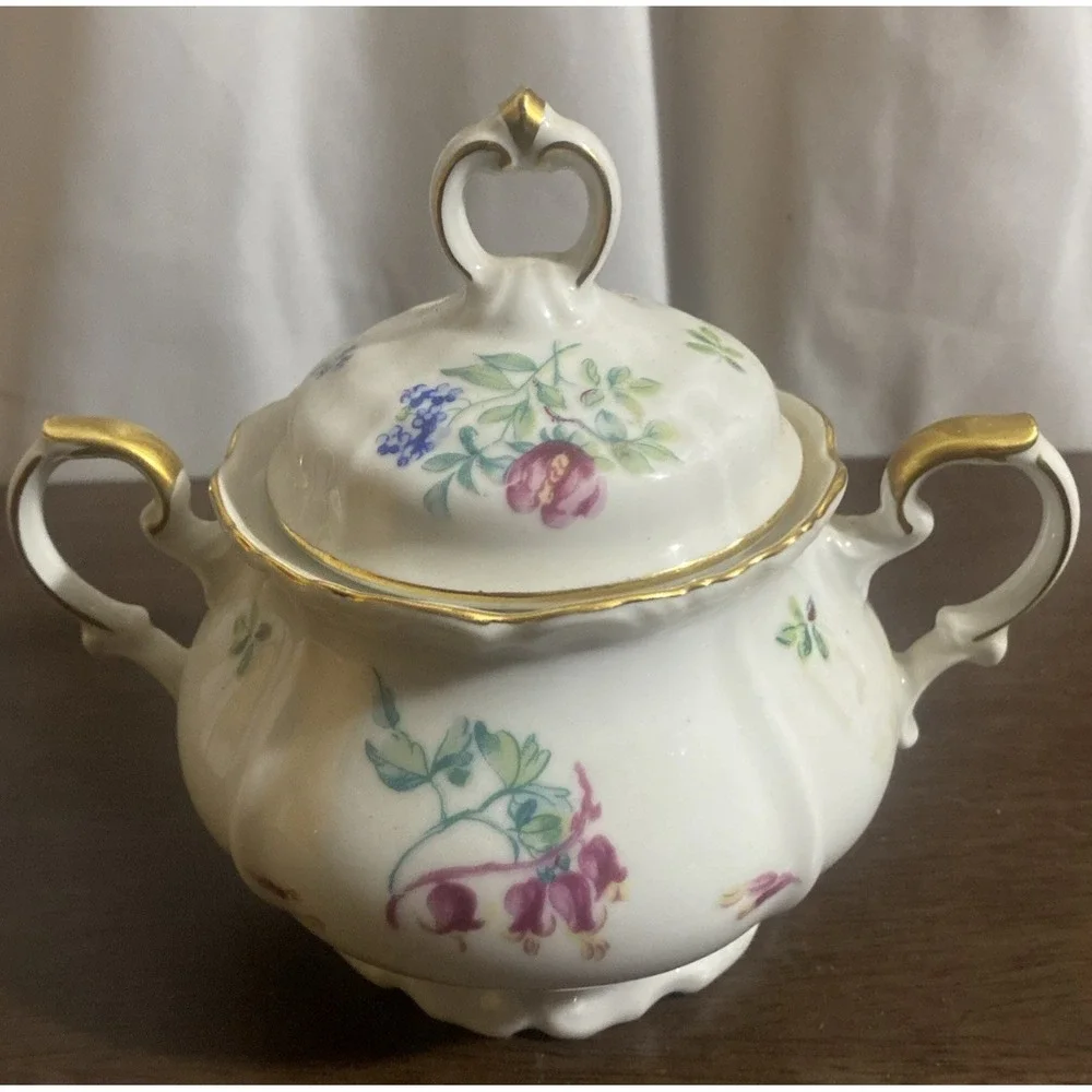 Edelstein Florabell Maria‎ Theresia Sugar Bowl With Lid
